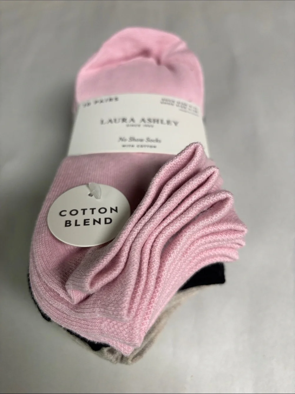 New Laura Ashley Socks Women’s 10 Pair Multicolor No Show Socks Casual Active